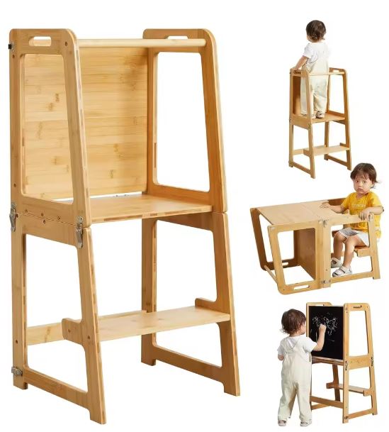 4-in-1 Standing Tower for Toddlers and Kids (Ages 1-6)